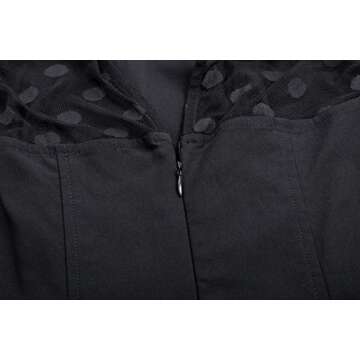 1950s Retro Vintage Polka Dot Bodycon Dress - XX-Large