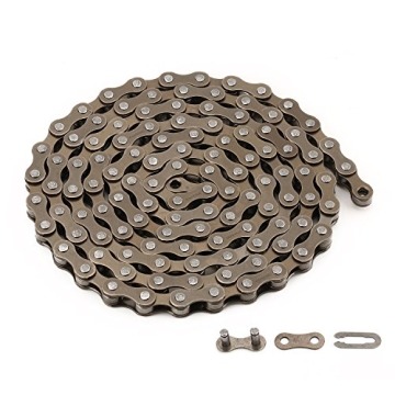 ZONKIE Bike Chain Single-Speed, Durable Bicycle Chain - 1 Speed 116 Links