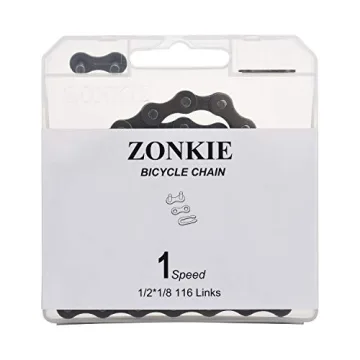 ZONKIE Bike Chain Single-Speed Durable 116 Links