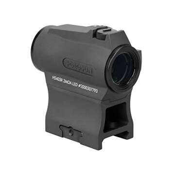 HOLOSUN HS403R 2 MOA Red Dot Micro Sight for Rifle - Durable Aluminum Parallax Free Rotary Switch Super Led Sight with Multilayer Reflective Glass & 12 Brightness Settings