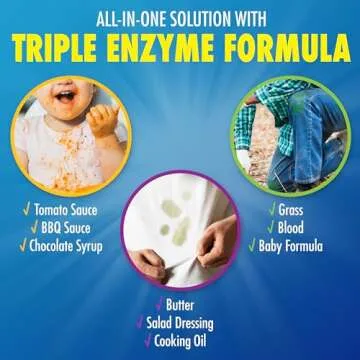 Zout Laundry Stain Remover Spray - 22 oz Triple Enzyme Cleaning Power