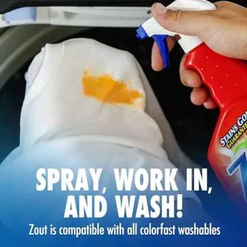 Zout Laundry Stain Remover Spray - 22 oz Triple Enzyme Cleaning Power