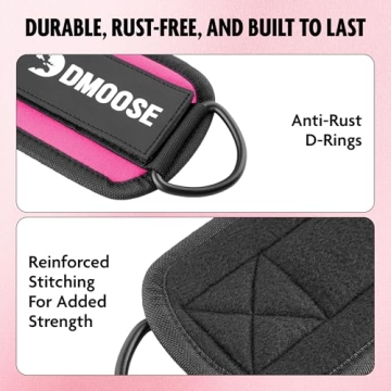 DMoose Fitness Ankle Straps - Premium Comfort for Workouts