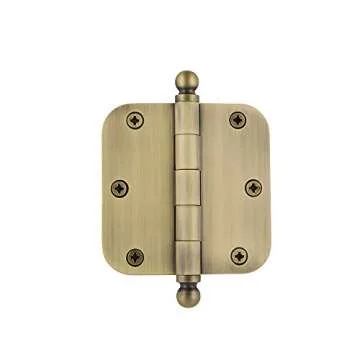 Nostalgic Warehouse Elegant Solid Steel Ball-Tip Residential Door Hinges