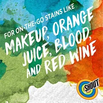 Shout Wipe and Go Instant Stain Remover, for On-the-Go Laundry Stains, 12 Wipes, Pack of 1