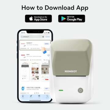 NIIMBOT B1 Label Maker - Portable Thermal Printer for Easy Labels