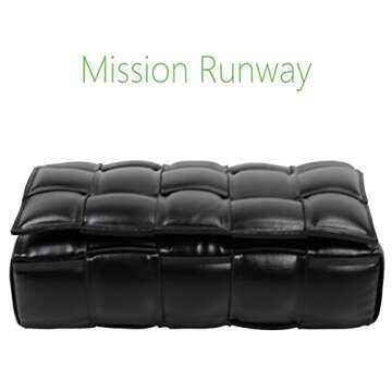 Padded Cassette Crossbody bag For Women Woven Crossbody Handbag Purse Small Shoulder Messenger Bag Clutch Wallet Square Bag