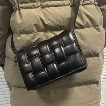 Trendy Padded Cassette Crossbody Handbag for Women