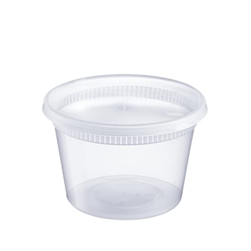 GUSTO 48 Sets 16 oz Plastic Deli Storage Containers