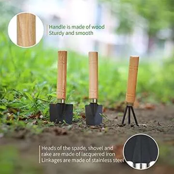5Pcs Succulent Tools, Mini Garden Tools,Plant Potting Mat as Plant Accessories,Succulent Gardending Hand Tools Kit for Seedling Soil,Caring Succulent,etc,Gifts for Woman’s Gardening work(No Flowerpot)