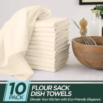 Organic Cotton Flour Sack Towels - Versatile Kitchen & Craft Essential