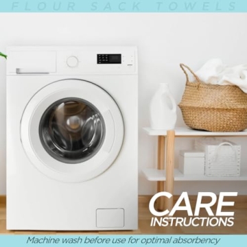 Organic Cotton Flour Sack Towels - Versatile Kitchen & Craft Essential