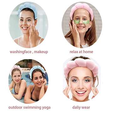 Spa Headbands for Women - Face Washing & Makeup Removal