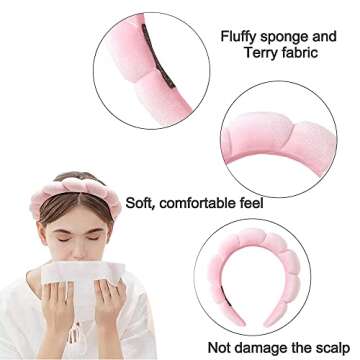 Spa Headbands for Women - Face Washing & Makeup Removal