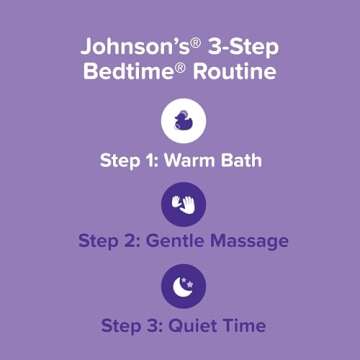 Johnson's Bedtime Baby Bubble Bath with Relaxing & Soothing NaturalCalm Aromas, Hypoallergenic, Gentle & Tear-Free Nighttime Bubble Bath for Babies, Kids & Toddlers, 27.1 fl. oz