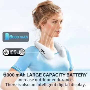 PluvoFan Neck Fan with Cooling Plate for Outdoor Comfort