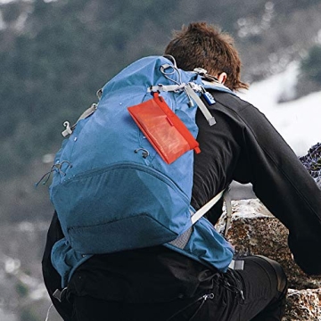 pack all 3 Pcs Water-resistant Material Zipper Pouch Set, Mesh Zipper Bags for Storage, Travel, Office (Orange)