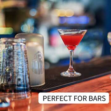 WowDay Bar Mat Non-Slip Rubber Bar Mats for Countertop Bartending Bar Service Spill Mat Bar Restaurant Table Drink Mat Barber Station Mat for Hair Salon (18 * 12 * 0.4" - 2PCS)