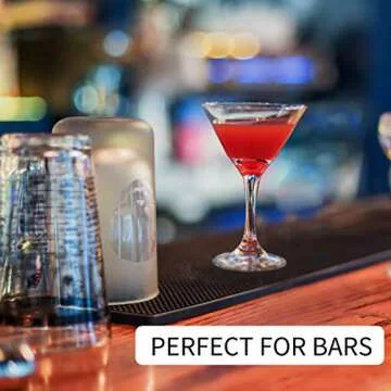 WowDay Bar Mat Non-Slip Rubber Bar Mats for Countertop Bartending Bar Service Spill Mat Bar Restaurant Table Drink Mat Barber Station Mat for Hair Salon (18 * 12 * 0.4" - 2PCS)