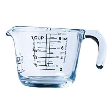 Durable Ôcuisine Arcuisine Measuring Jug – 0.25L Borosilicate Glass