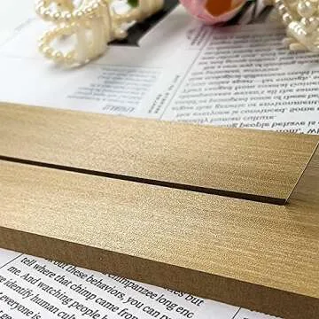 Auconda Cloud Shape Irregular Mirror, Acrylic Mirror with Wood Stand, Wall-Mount Frameless Makeup Mirror(Cloud)