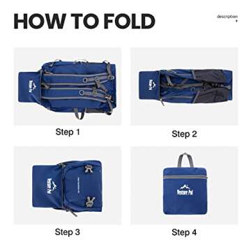 Venture Pal 40L Lightweight Packable Travel Hiking Backpack Daypack