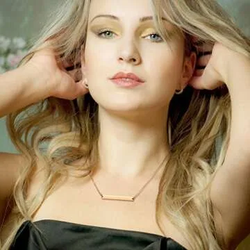 WISTIC Multi Gold Bar Necklace for Women Vertical/Horizontal Bar Pendant Necklaces with Adjustable Chain Necklace Adult Jewelry (14K Gold)