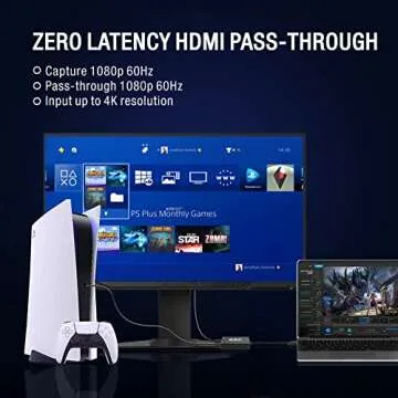 KKF 4K HDMI Capture Card for PS5, PS4, Xbox & More