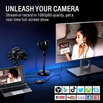 KKF 4K HDMI Capture Card for PS5, PS4, Xbox & More