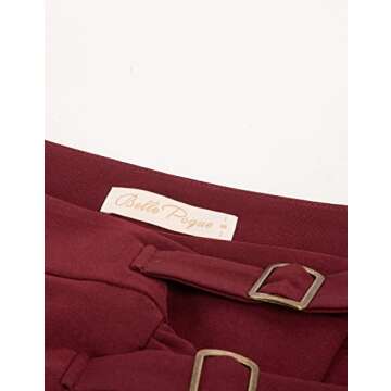 Women's Steampunk Pirate Skirts Gypsy Hippie Lace Victorian Gothic Skirts Wine M