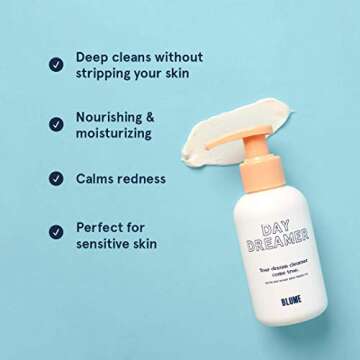 BLUME Self Care Gift Box & Bundle | Organic & Natural | Daydreamer Face Wash| Meltdown Acne Treatment Oil | Hug me Natural Deodorant for women| Great Gift