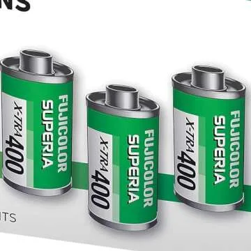 Fujifilm 600022183 Fujicolor 400 Color Negative Film 36 exposures (3 Pack)