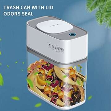 JOYBOS Motion Sensor Bathroom Trash Can for Stylish Clean