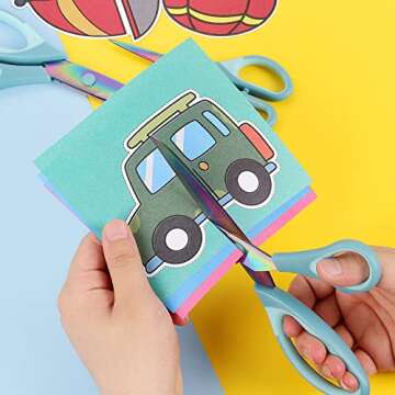 Scissors All Purpose, Sharp Titanium Blades Shears, Rubber Comfort Grip Handle, Multipurpose scissor...