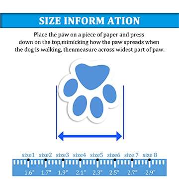 CovertSafe& Dog Boots for Dogs Non-Slip, Waterproof Dog Booties for Outdoor, Dog Shoes for Medium to Large Dogs 4Pcs with Rugged Sole Black-Blue