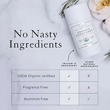 Truvani Organic Aluminum Free Deodorant for All
