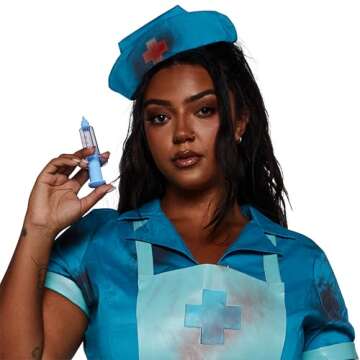 Dolls Kill Plus Size Scary Nurse Costume - Trickz N' Treatz