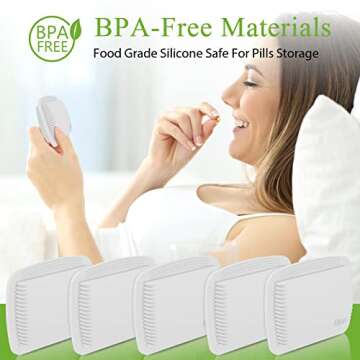 Portable Pill Organizer for Vitamins and Medications