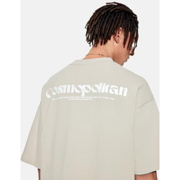 Vamtac Mens Oversized Doberman Graphic Tee Summer Streetwear