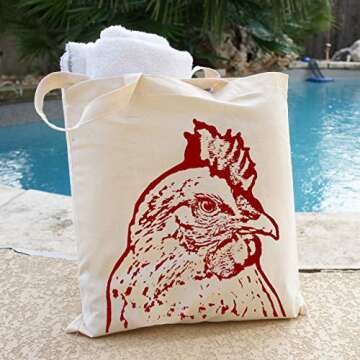 Pet Studio Art Rachel the Chicken Tote Bag