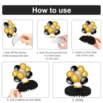 New Year Honeycomb Centerpieces for Stylish Decor