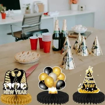 New Year Honeycomb Centerpieces for Stylish Decor