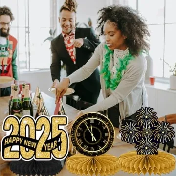 New Year Honeycomb Centerpieces for Stylish Decor