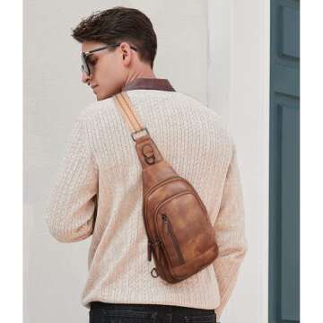 CLUCI Sling Bag for Women, Cross Body Bag for Women, Sling Bag, Crossbody Bag for Women, Large Leath...