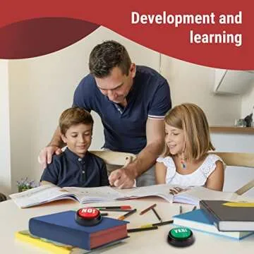 Yes and No Buzzers Set - Fun Answer Buttons for Games