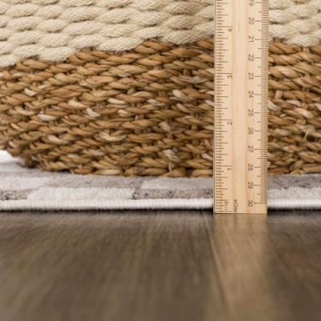 Hauteloom Modern Checkered Area Rug - 2' x 3' Durable Elegance