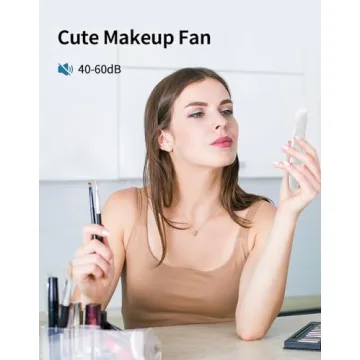 Aluan USB Rechargeable Handheld Fan Adjustable Speeds