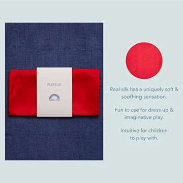 Sarah's Silks Red Playsilk - 100% Silk for Creative Play