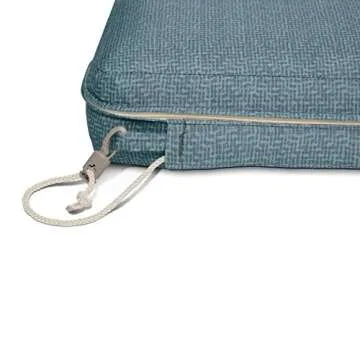Duck Covers Weekend Water-Resistant Outdoor Chaise Cushion, 80 x 26 x 3 Inch, Blue Shadow, Outdoor S...