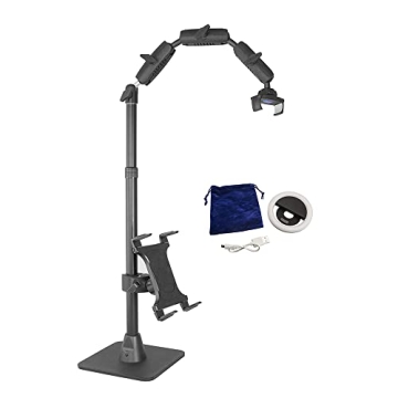 Professional ARKON Phone Holder Kit with Adjustable Arm and Light